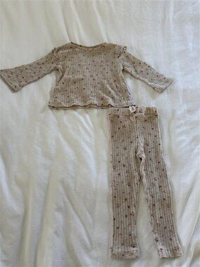 Zara kids matching floral set 18-24m